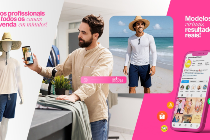 O FotoModel permite testar visuais e montar catálogos completos sem produzir fisicamente cada peça.